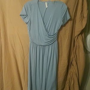 Gilli Light Blue Stretchy Dress-Large